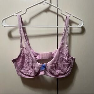 Victoria's Secret Body by Victoria Unlined Demi Purple Lace Bra